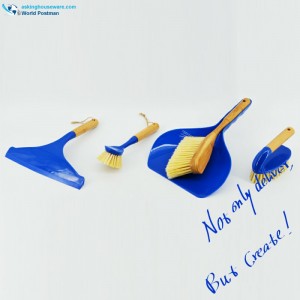 Набор кистей для чистки бамбуковых ручек Akbrand 4in1 темно-синего цвета