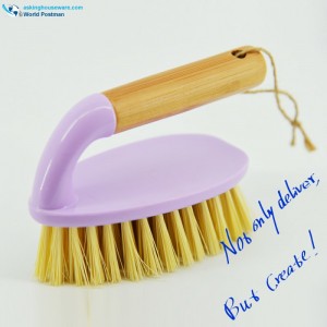 Akbrand Bamboo Handle Scrubbing Щетка для чистки обуви Щетка для одежды Щетка для одежды