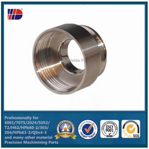 Части токарного станка CNC высокой точности изготовленной на заказ алюминиевой нержавеющей стали подвергая механической обработ...