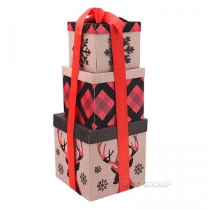 Коробка подарка на рождество нестандартной конструкции упаковывая, коробка упаковки подарка на день рождения, коробка торта бум...