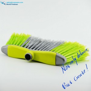 Пластмассовая головка метлы Akbrand с кисточкой в ​​форме челнока и длинными разноцветными щетинками