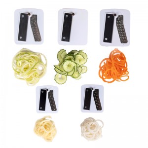 Складная спиральная овощерезка с 5 лезвиями
