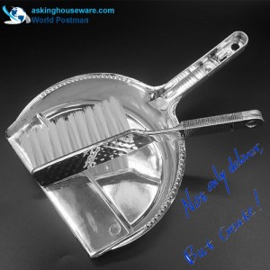 Щетка-щетка с полукруглой щеткой Akbrand с длинной ручкой с серебряным покрытием