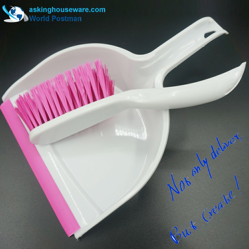 Щетка-щетка Akbrand Dustpan с линией ПВХ с волнообразным дизайном у входа в Dustpan