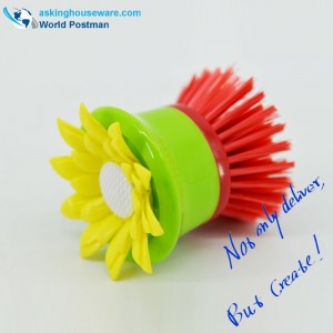 Маленькая кухонная щетка для чистки посуды Akbrand с подсолнухом