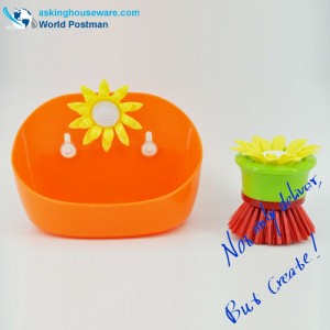 Набор кухонной щетки и ящика для хранения Akbrand с присосками на боку