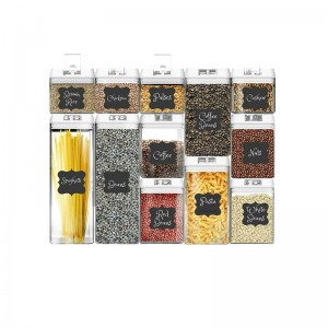 Набор из 12 пластиковых герметичных контейнеров для хранения пищевых продуктов