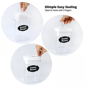 Набор из 12 пластиковых герметичных контейнеров для хранения пищевых продуктов