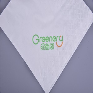 обычай напечатал 1/4 Off Fold ужин бумажные салфетки