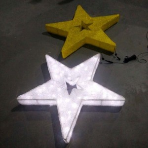 LED Star Рождественские украшения Теплые белые светодиодные фонари Star