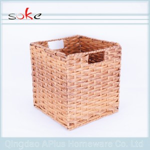 Плетеная корзина для хранения из ротанга