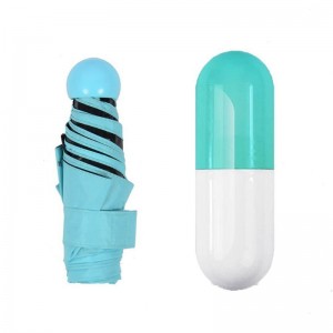 Горячие Продажи Малого Размера 5-кратный Мини Дамы Зонтик Капсулы