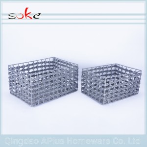 Домашние контейнеры из плетеной корзины для хранения из ротанга