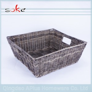 Высококачественная плетеная корзина для хранения из ротанга