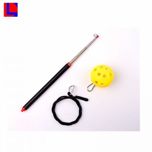 Горячий портативный алюминиевый телескопический собачий плеер с подвесным и ярким мячом