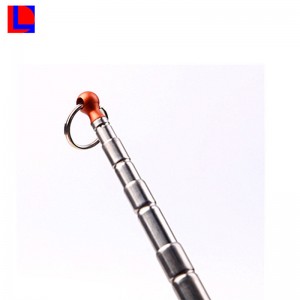 Горячий портативный алюминиевый телескопический собачий плеер с подвесным и ярким мячом