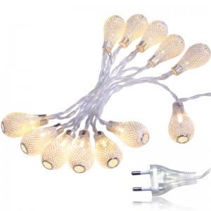 10/20/40 Светодиоды Струнные светильники, Работающий от батареи рождественский сказочный светильник, светильник для фонаря с капле...