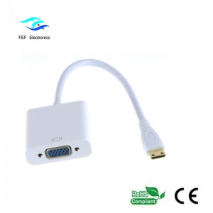 Mini HDMI Мужской VGA Женский Конвертер Код: FEF-HIC-004