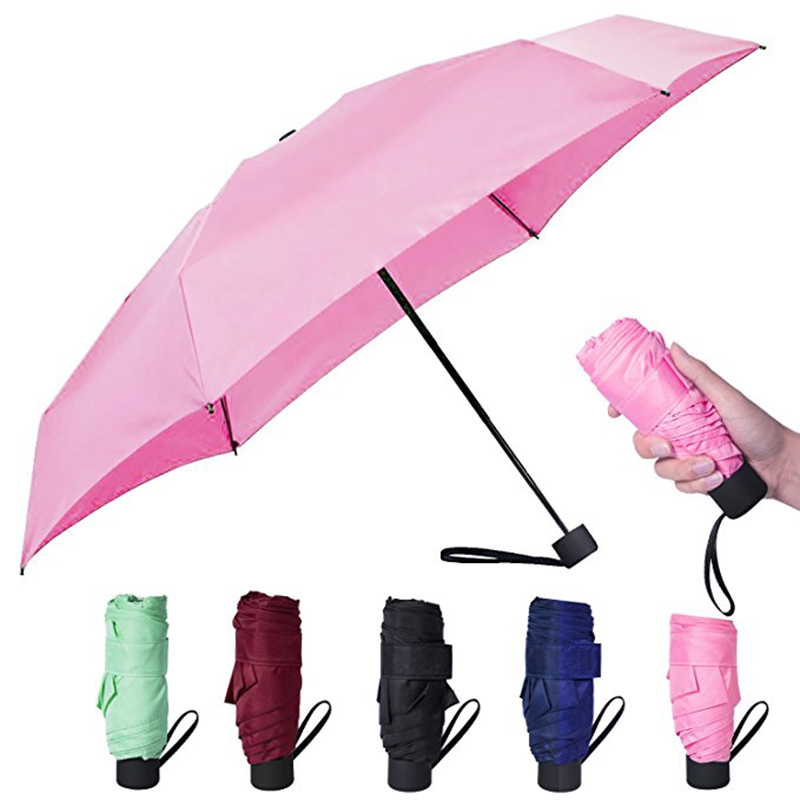 5-кратный зонт мини размер зонтик дождь на заказ 5 складной зонт для леди