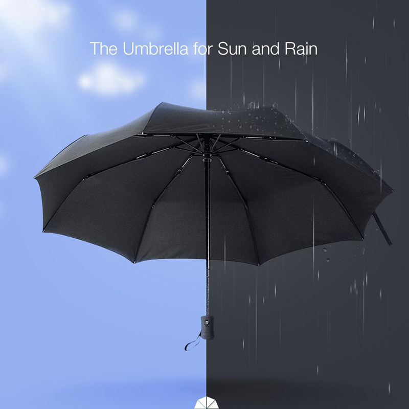 Ветрозащитная двухслойная печать на заказ 3 складных автооткрытых двойных слоя зонтик от дождя и солнца