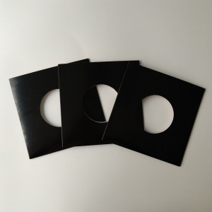 7-дюймовый 45 об / мин 350gsm коричневый картон рекордный пиджак с отверстием