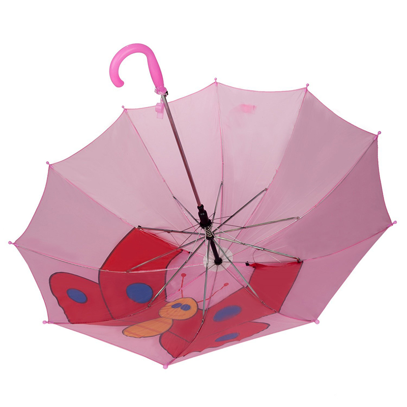 Лучшие продажи рекламы розовые бабочки фотографии животных детей на заказ авто открытый прямой зонт