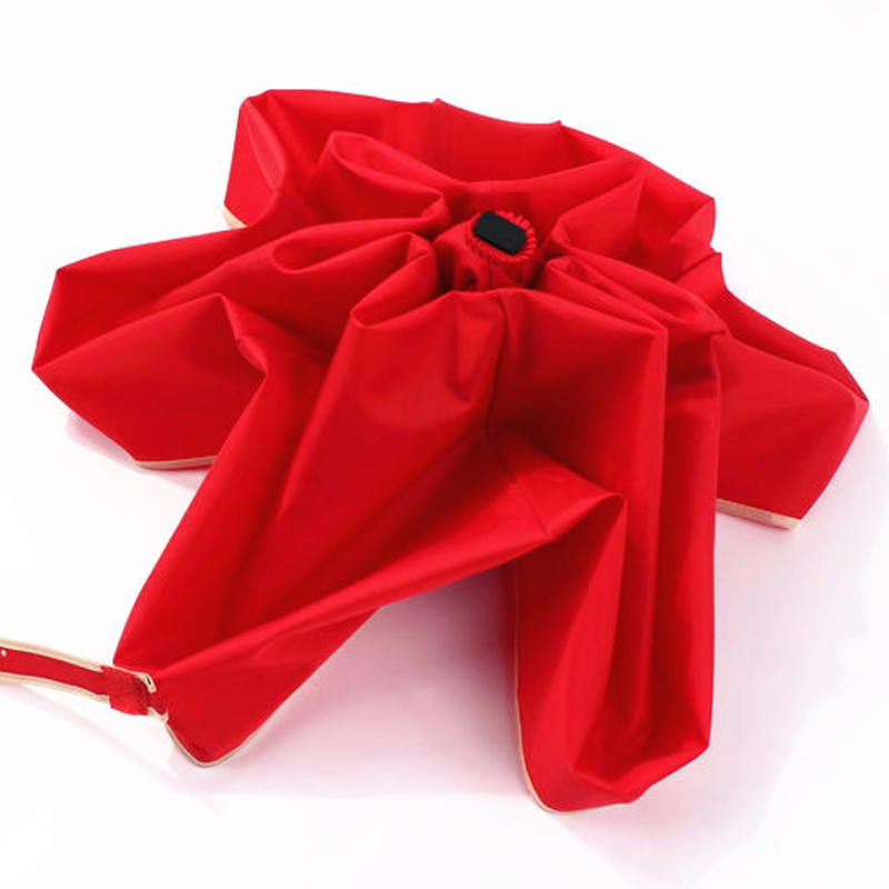 Маленький 5-кратный красный мини карманный зонт