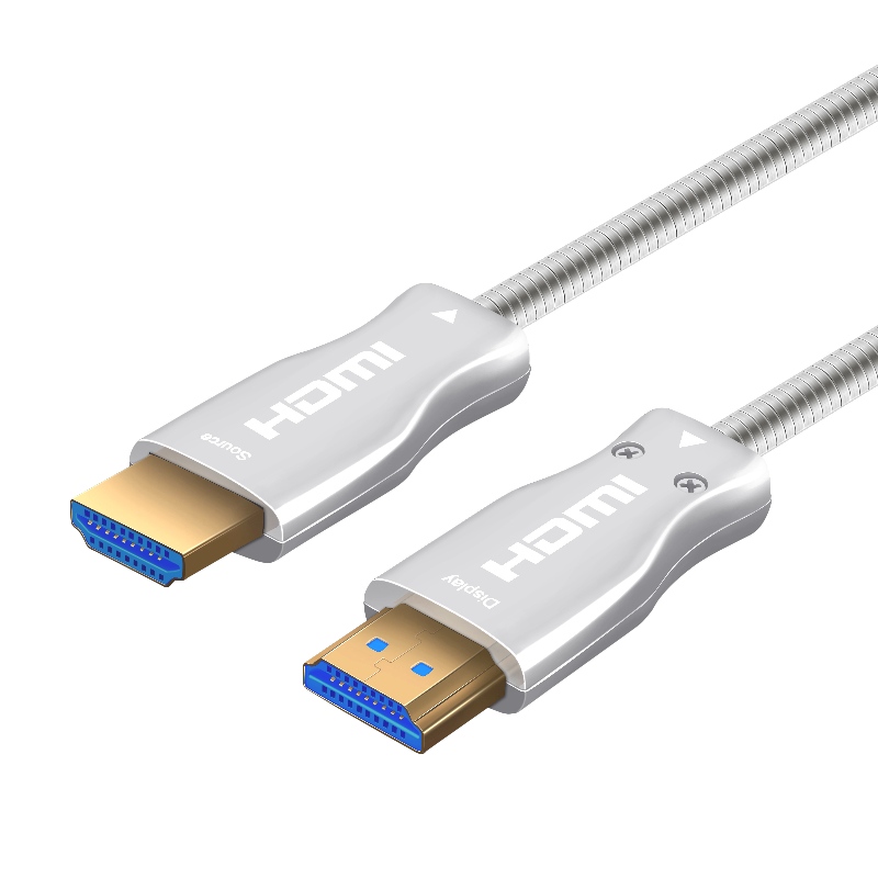 15 м 49 футов HDMI 2.0 18 Гбит / с 4K 60 Гц HDMI-HDMI кабель с позолоченным оптоволоконным кабелем
