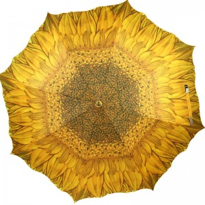 Высокое качество Оптовая продажа магазина рекламы открытый цветок формы прямой зонт