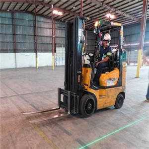 Forklift Лазерная боковая безопасность пешеходов Красный зональный свет для тягача