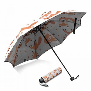 Pongee ткань металлический каркас маркетинг 3 раза зонтик от солнца продукты