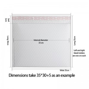 белые герметичные пузырчатые конверты конверты полиэтиленовые пакеты с пузырчатой ​​пленкой