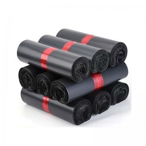 Черный нестандартный пластиковый поли Мейлер экспресс-рассылка мешок розовая упаковка полиэтиленовый пакет