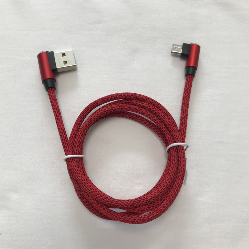 Кабель для передачи данных в оплетке Быстрая зарядка Круглый алюминиевый корпус USB-кабель для микро-USB, Тип C, iPhone, зарядка молнии и синхронизация