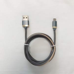 Плетеный 3.0A быстрая зарядка круглый алюминиевый корпус USB-кабель для передачи данных для микро-USB, тип C, iPhone зарядки молнии и синх...