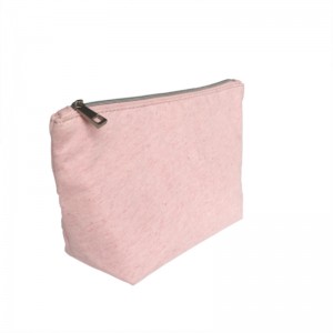 Прочная портативная сумка для переноски из натурального волокна на молнии косметичка
