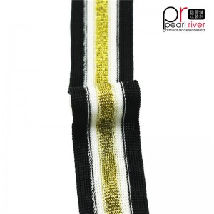 черная / желтая / белая лента с золотой проволокой