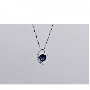 925 Серебряный кулон бутик модной хрусталя с любовью и инкрустацией из Европы и Америки