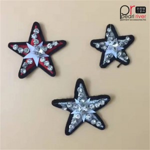 Индивидуальные и стоковые звезды дизайн смолы вышитые бисером патч 2019 оптом