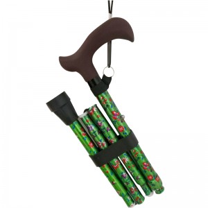 Алюминиевая складная трость с острым алюминиевым шарниром T с полным ламинированием