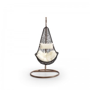 2 человека Wicker открытый патио качели стул набор