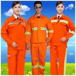 Флуоресцентный красный комбинезон повышенной видимости