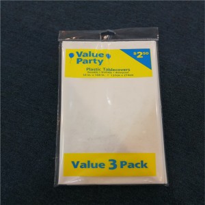 54x108 ПВХ ПЕВА Белая Скатерть Одноразовая печатная Графический дизайн Пластиковая крышка стола