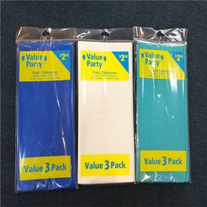 54x108 ПВХ ПЕВА Белая Скатерть Одноразовая печатная Графический дизайн Пластиковая крышка стола