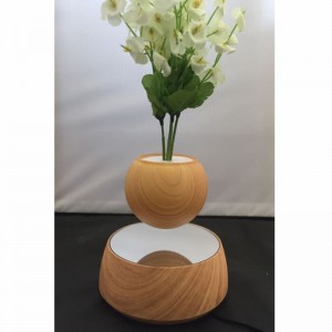 НОВЫЙ 360 вращающийся деревянный магнитный плавающий левитация летающий воздух горшок горшок бонсай