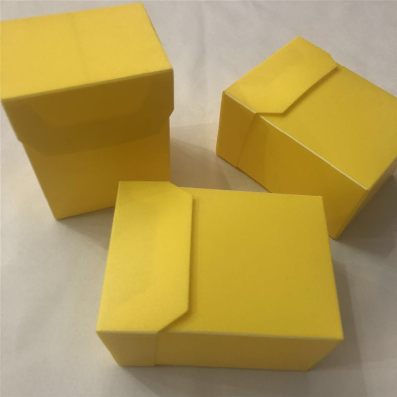 Пластиковый желтый ткг игральные карты держатель коробки