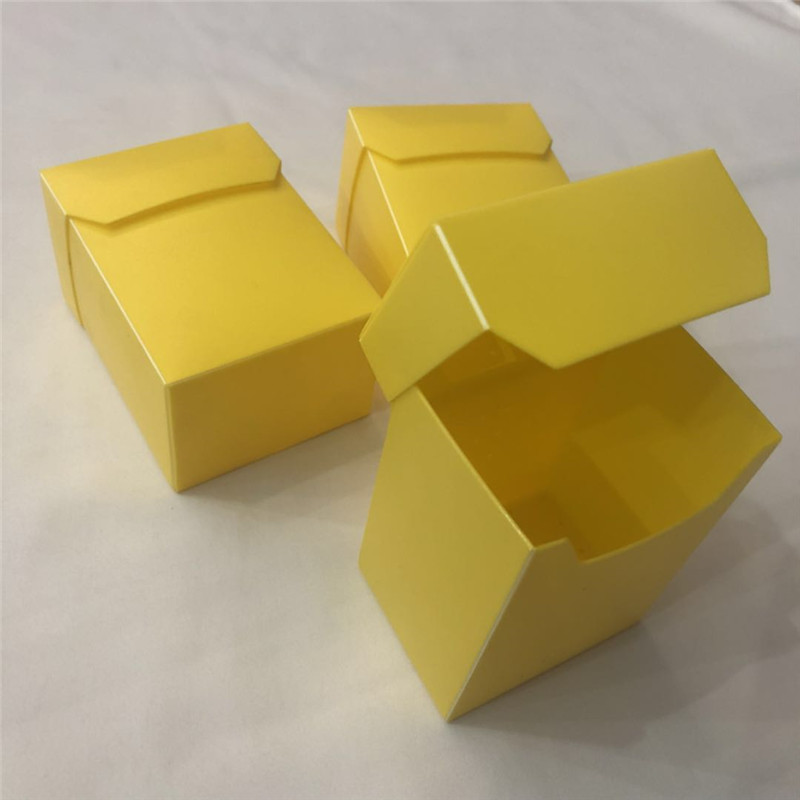 Пластиковый желтый ткг игральные карты держатель коробки