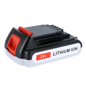 Сменные аккумуляторные батареи Li-ion 2000mAh 20V для инструментов Black \u0026 Decker LB20, LBX20, LBX4020, LB2X4020