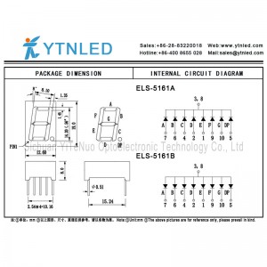 0,56-дюймовый красный 1-значный 7-сегментный светодиодный дисплей, цифровая трубка