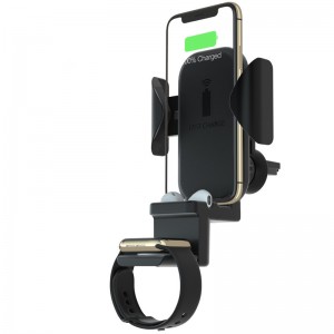 KPS-9304HC QI 10 Вт быстрый 3in1 автомобильный держатель беспроводное зарядное устройство для Iwatch и наушников